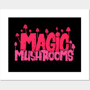 Magic Mushrooms - Psilocybin - Psychedelic Art Posters and Art